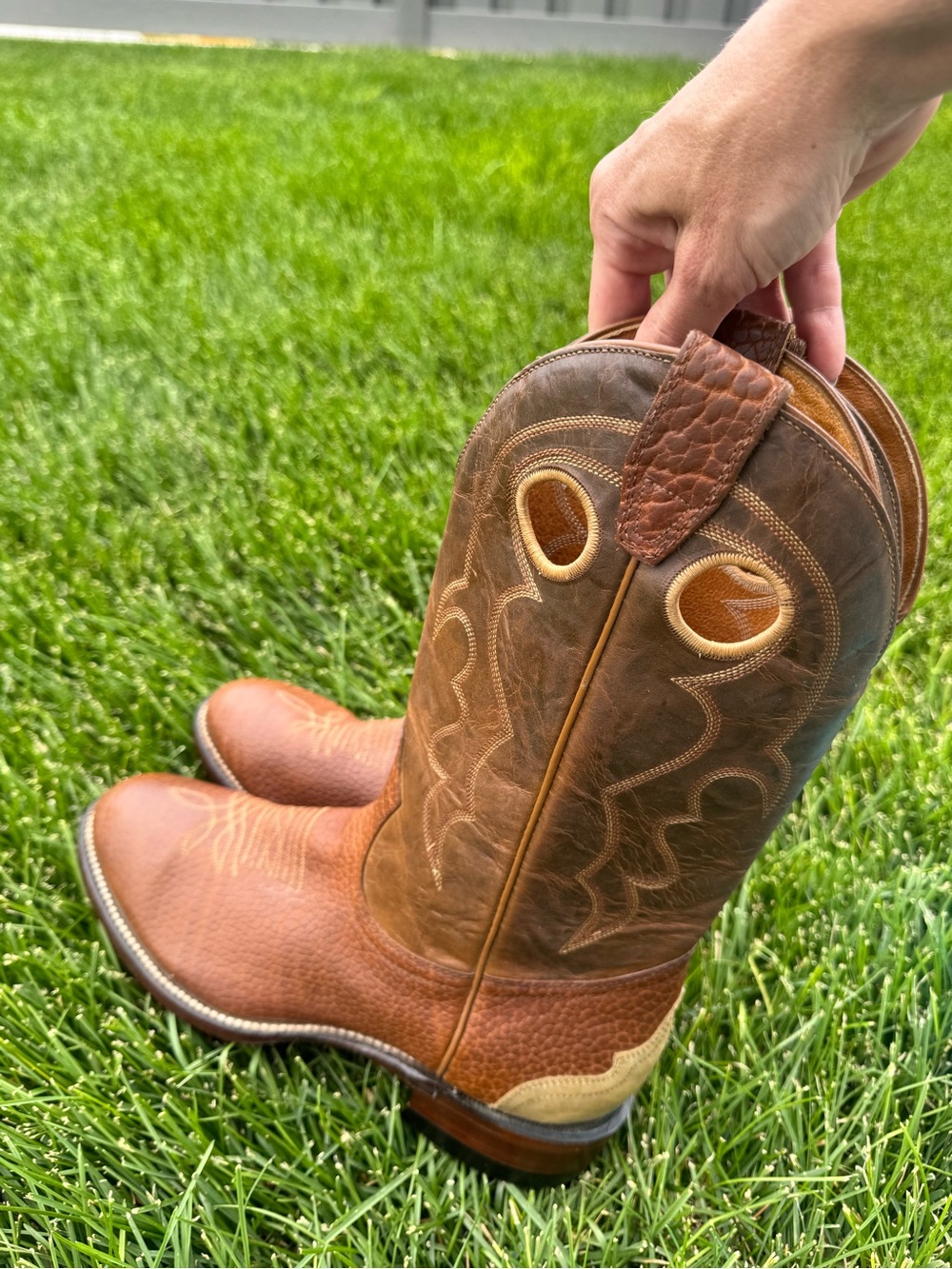 Boulet Rodeo Collection Women’s 7.5 C Leather Cowboy Boots - Picture 13 of 14